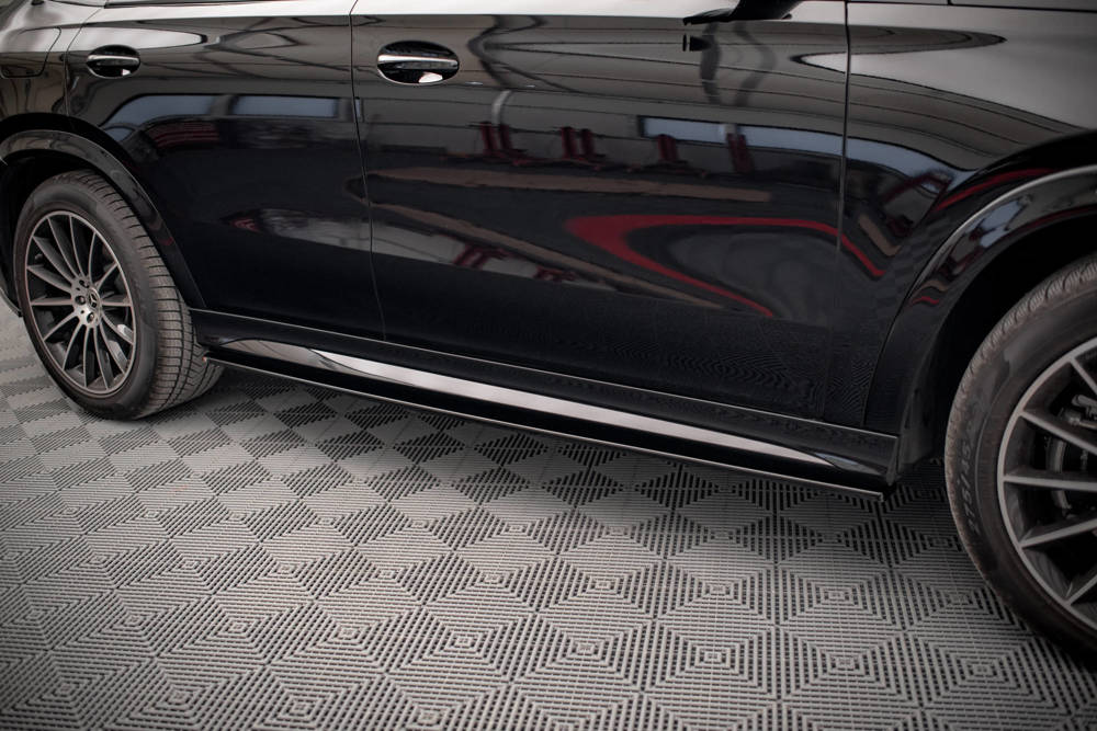 Zijskirts Mercedes GLE C167 AMG Pakket Coupe / SUV Maxton Glans Zwart