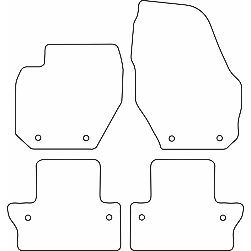 Automatten  Volvo S60/V60 2010-2018 & Polestar 1 2018-