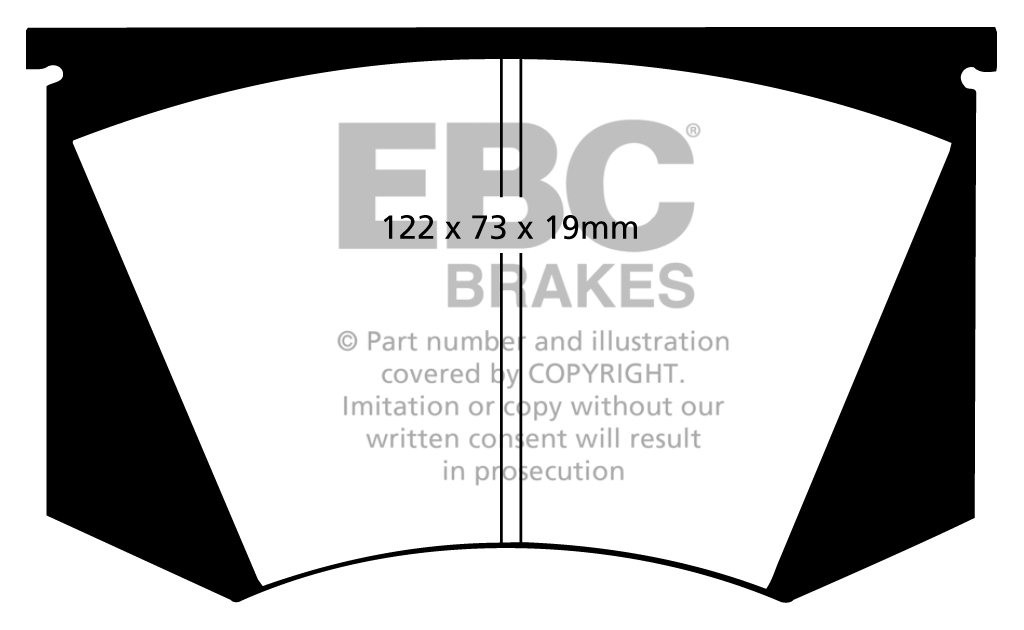 EBC Brakes MASERATI Indy 4.2 68-70 Remblokken voorzijde yellowst