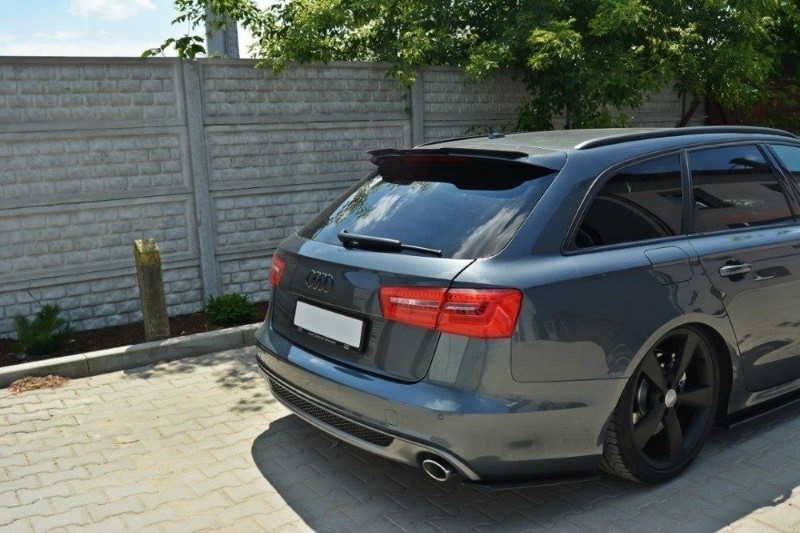 Achterzij Spoilers Audi A6 C7 S-line Avant Glanzend Zwart