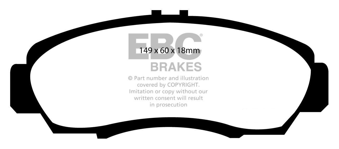 EBC Brakes HONDA Odyssey 3.0 99-2003 Remblokken voorzijde