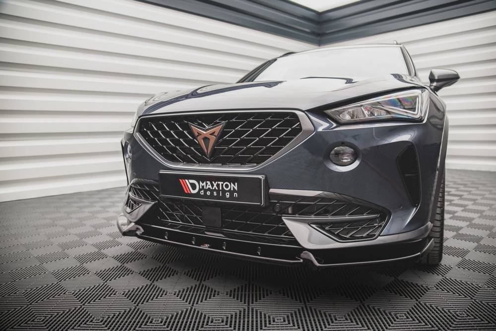 Voorspoiler V.2 Cupra Formentor Maxton Glans Zwart