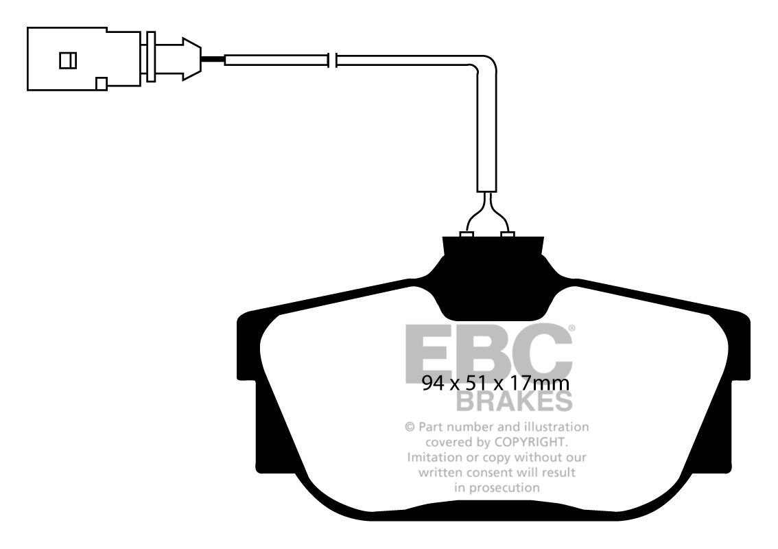 EBC Brakes VW BEDRIJFSWAGEN Transporter (Kombi)/Camper Van 2.5 T