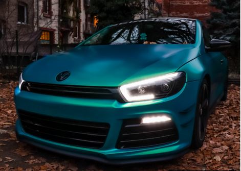 Koplampen VW Scirocco lll 08-14 DRL Dynamic LED Zwart