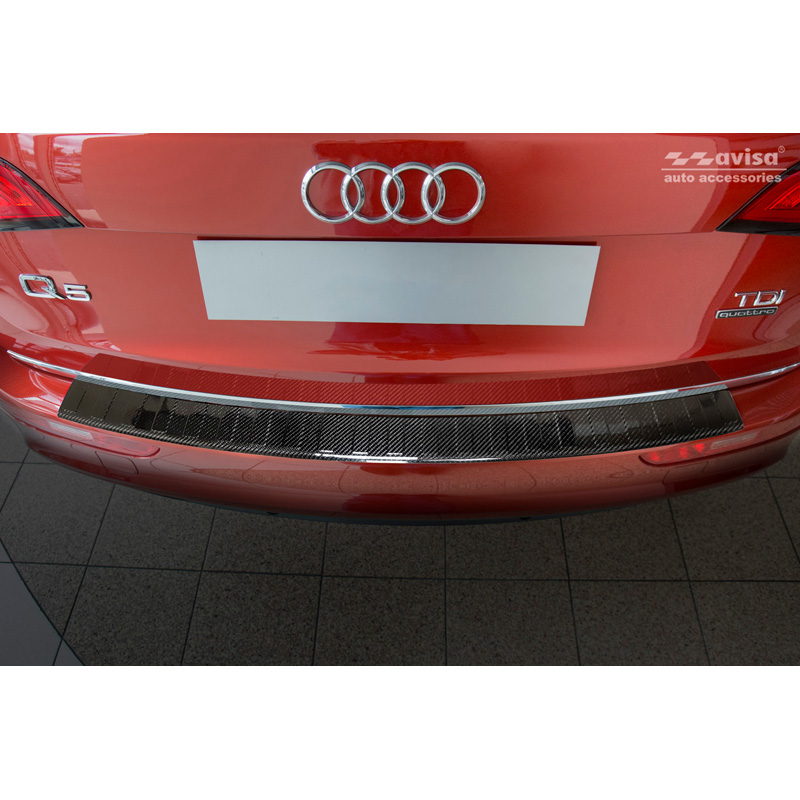 Echt 3D Carbon Achterbumperprotector  Audi Q5 2008-2016