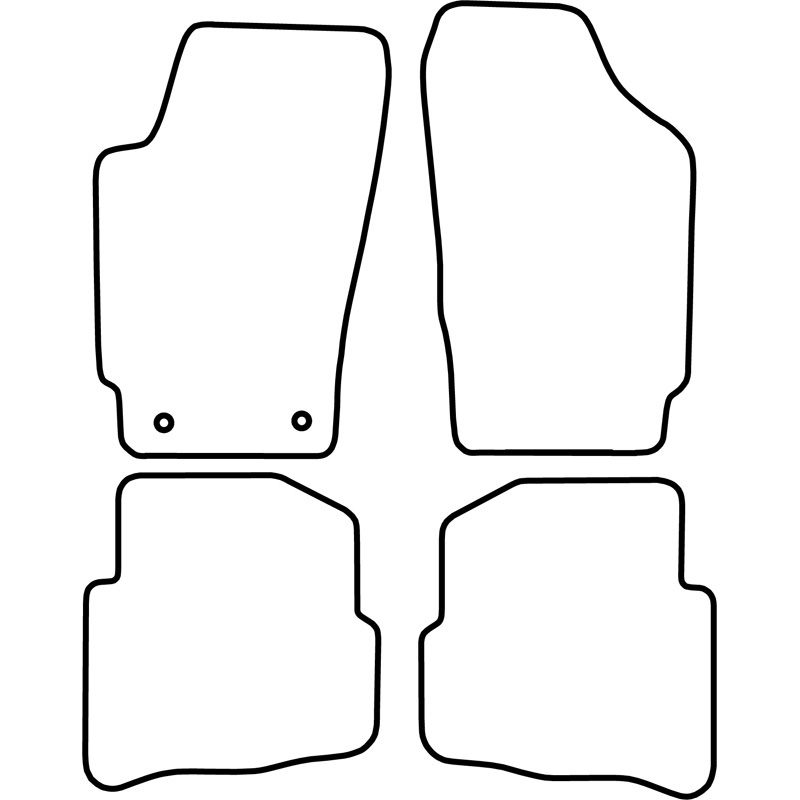 Automatten Velours  Volkswagen Fox 2007-
