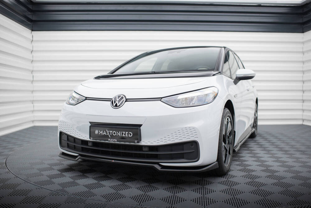 Voorspoiler V.1 Volkswagen ID.3 Maxton Glans Zwart