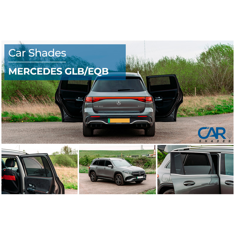 Set Car Shades (achterportieren)  Mercedes GLB (X247) 2019- & EQB (X243) 2021- (2-delig)