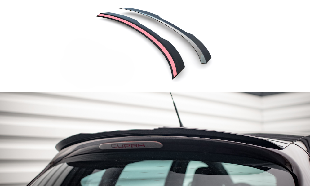 Spoiler Seat Leon MK3 Cupra / FR FL Maxton Glans Zwart