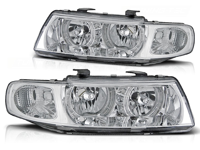 Koplampen Seat Leon/Toledo 99-04 Angel Eyes 2 chroom