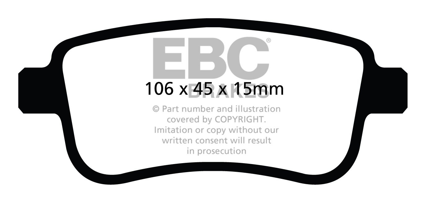 EBC Brakes RENAULT Megane Coupe 1.9 TD (130) 2009-.. Remblokken