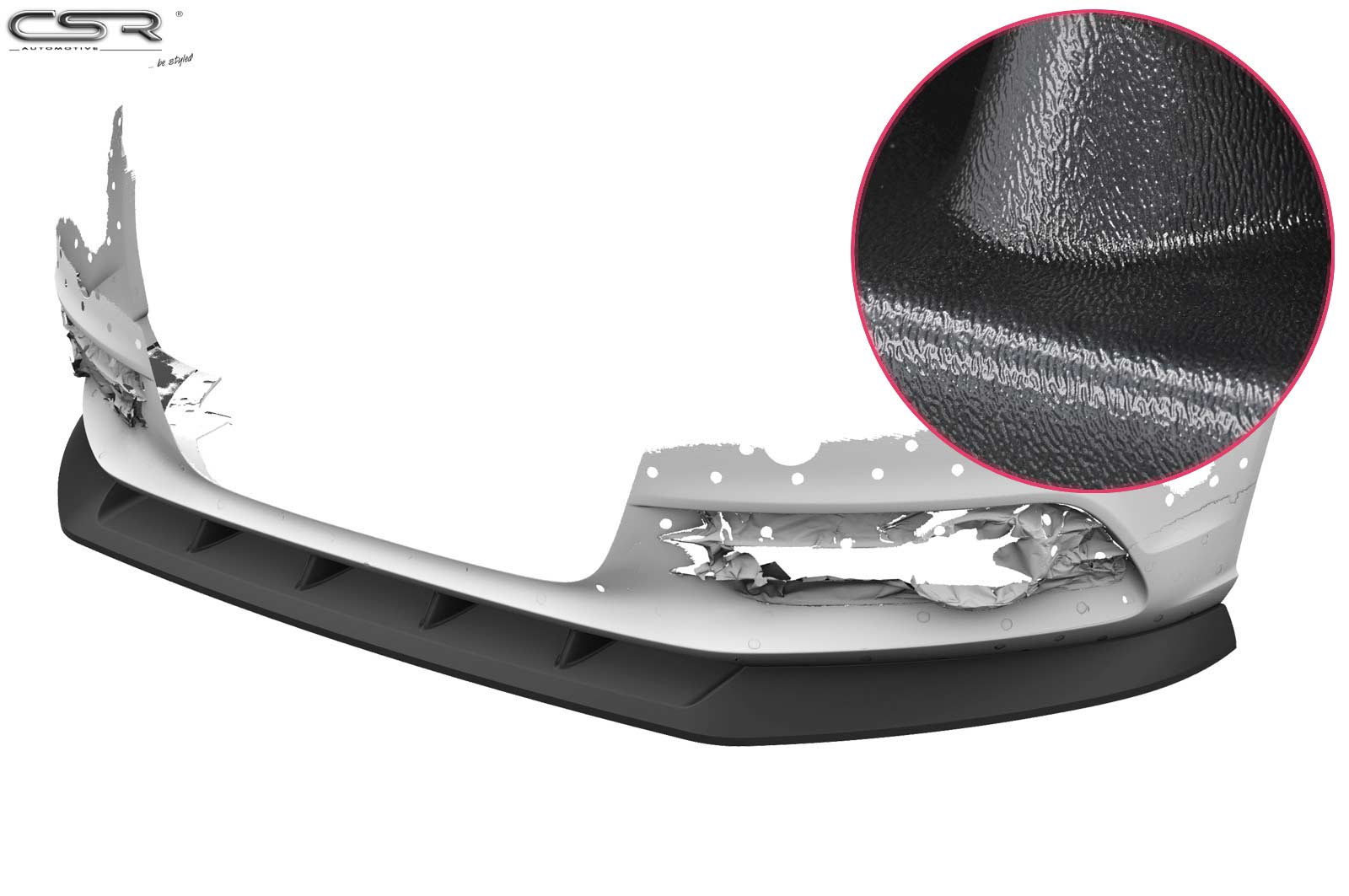 Voorspoiler Audi A6 C7 4G Mat Zwart