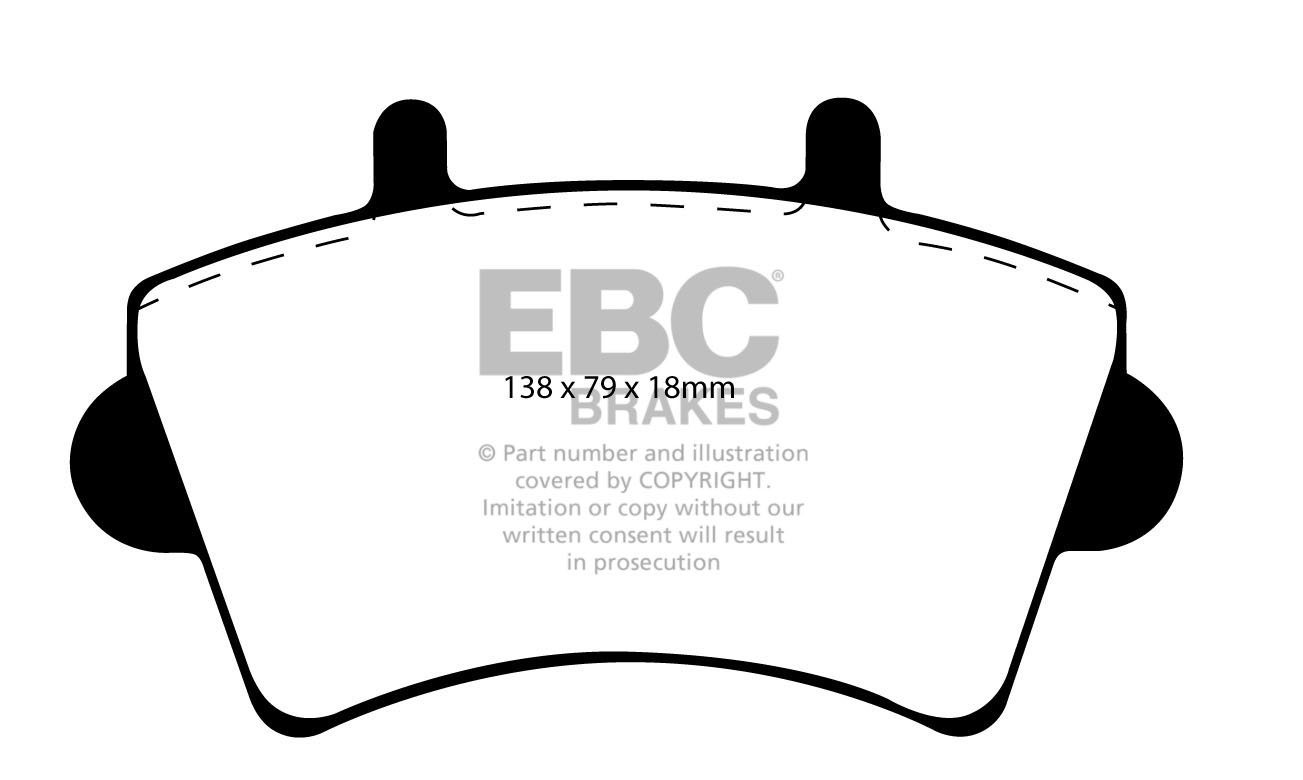 EBC Brakes VAUXHALL BEDRIJFSWAGEN Movano 1.9 TD 2004-2010 Remblo