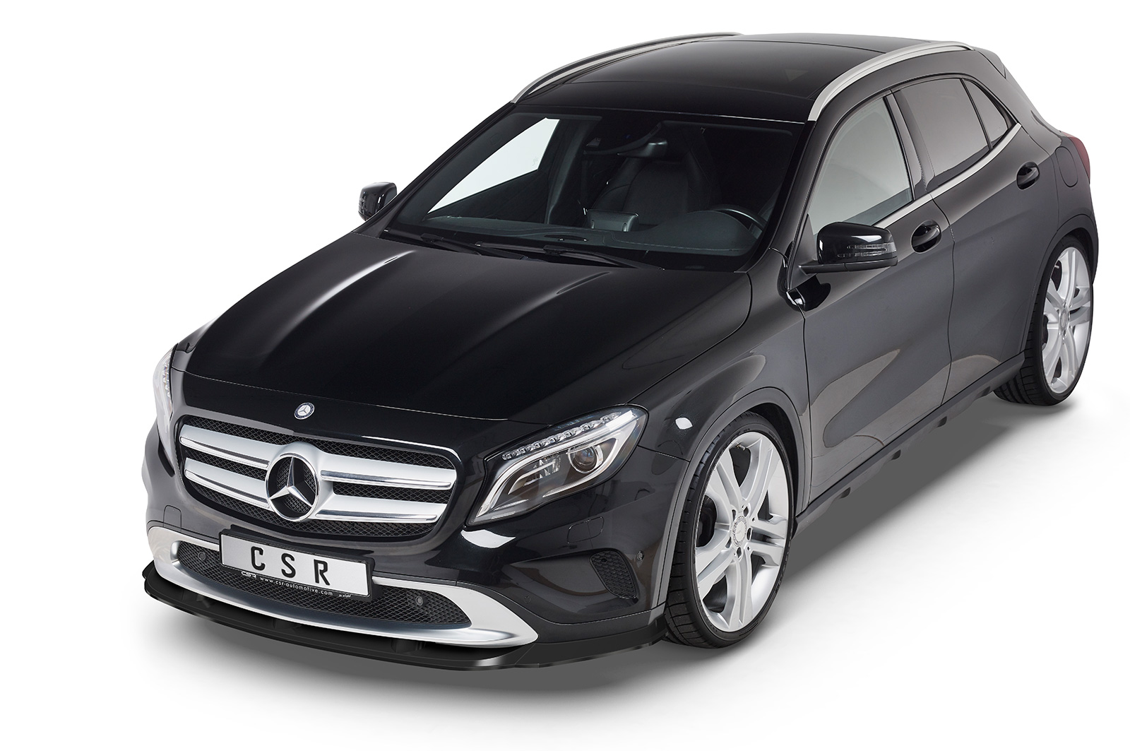 Voorspoiler Mercedes Benz GLA X156 CSR Glans Zwart