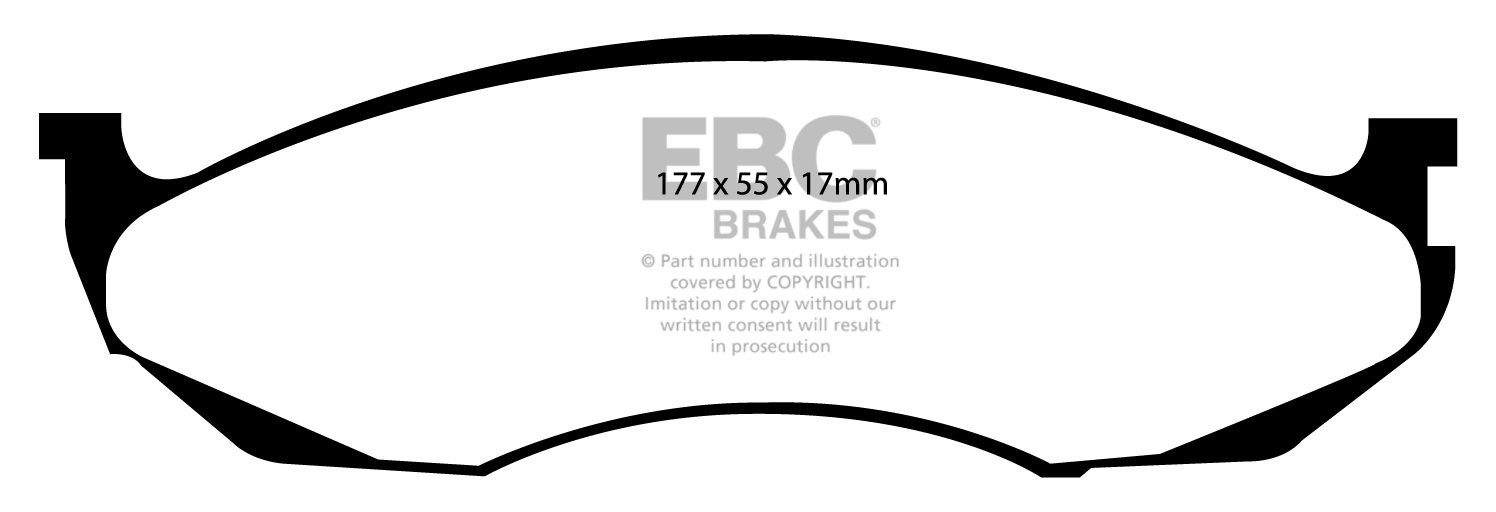 EBC Brakes JEEP Grand Cherokee 4.0 95-96 Remblokken voorzijde