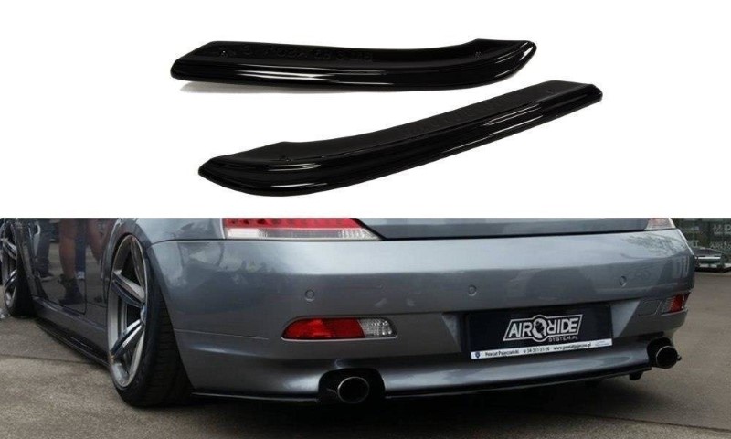 Achterzij Spoilers BMW 6 E63 / E64 (PREFACE MODEL) Glanzend Zwart