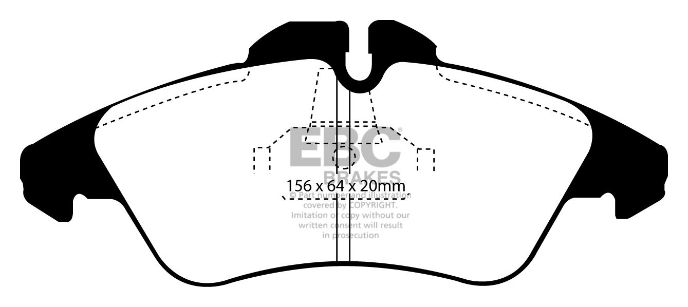 EBC Brakes VW BEDRIJFSWAGEN LT 32 2002-2006 Remblokken voorzijde