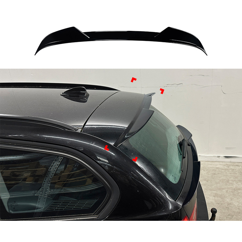 Dakspoiler (Spoiler Cap)  BMW 3-Serie E91 Touring 2005-2012 (ABS Glanzend zwart)