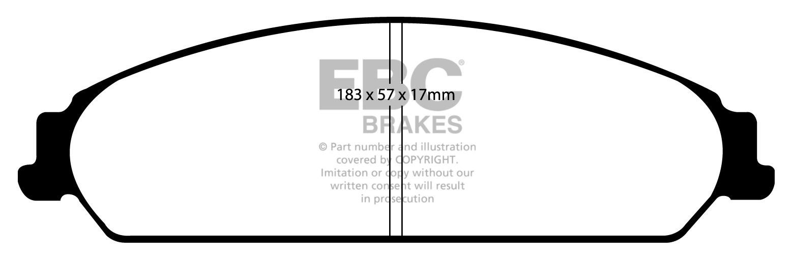 EBC Brakes CHRYSLER (USA) 300C 3.5 2004-2011 Remblokken voorzijd