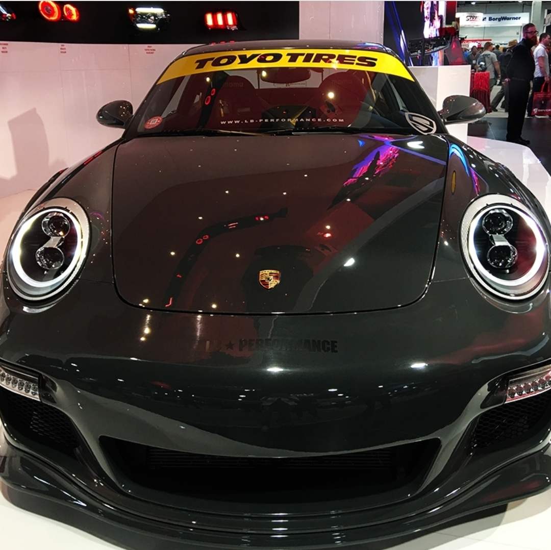 Koplampen Porsche 911 997 DRL LED Xenon Zwart
