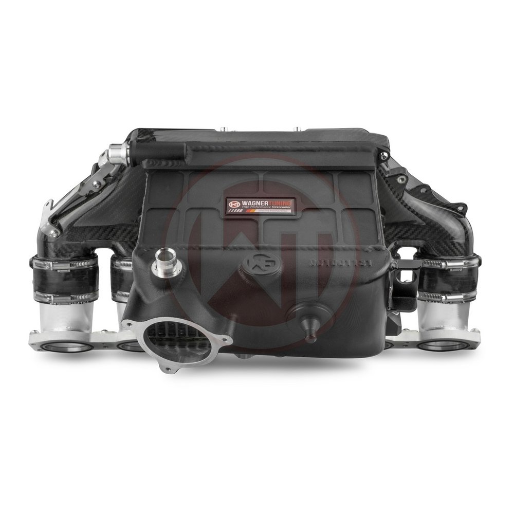 Intercooler BMW M4 G82 3.0 2021- S58motor Hybrid Carbon inlaatspruitsuk met Wagner watercooler