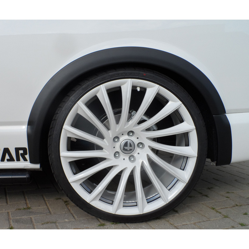 RGM Spatbordverbreders  Volkswagen Transporter T5 2003-2015 Korte wielbasis - dubbele schuifdeur - Zwart