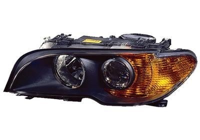 koplamp, H7+H7, zwart huis, oranje knipper, links BMW 3 serie E4