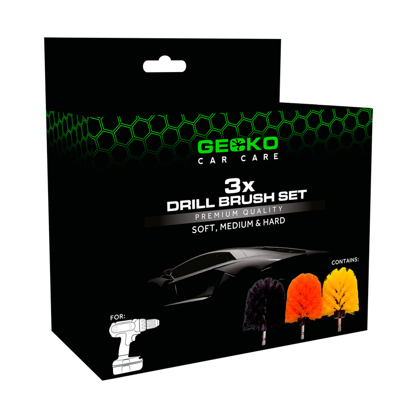 Gecko Boorborstelset 3-delig