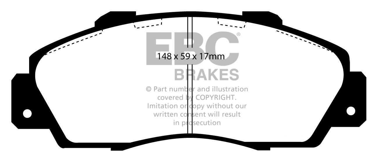 EBC Brakes HONDA Stepwagon 2.4 2003-2005 Remblokken voorzijde gr