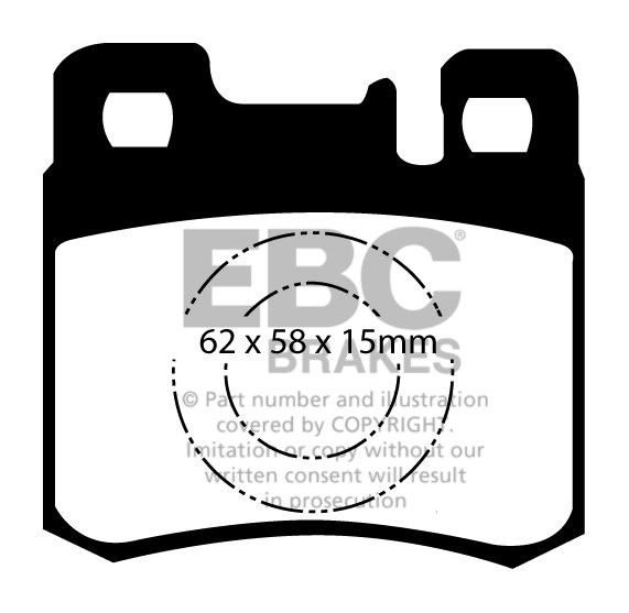 EBC Brakes MERCEDES E-Class (W210) E250 Turbo D Station 95-96 Re