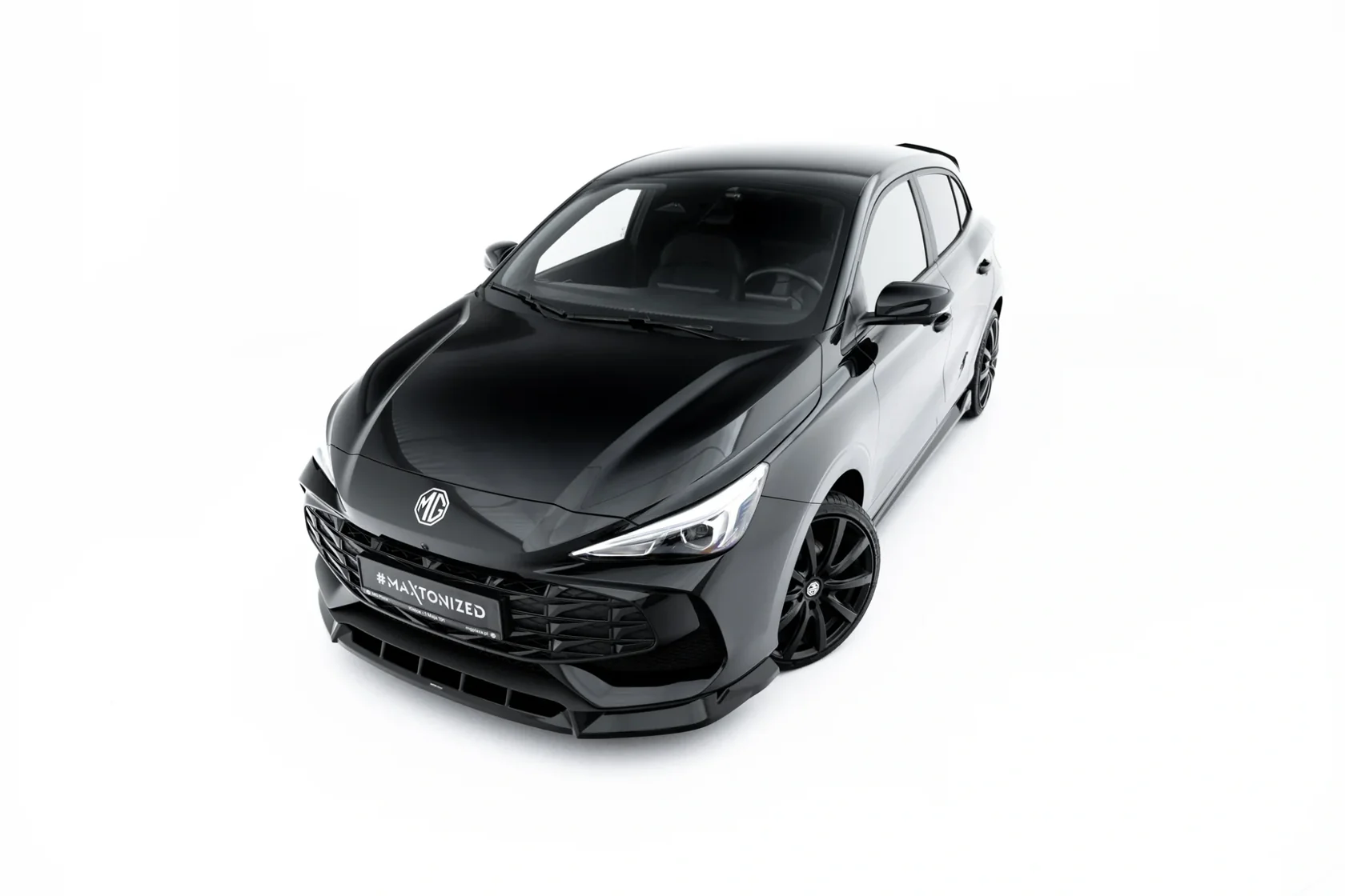 Voorspoiler MG 3 Mk1 Maxton V.2 Glans Zwart
