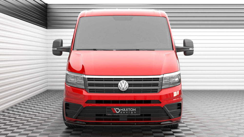 Voorspoiler VW Crafter MK2 2017- .. Maxton Glans Zwart V.1