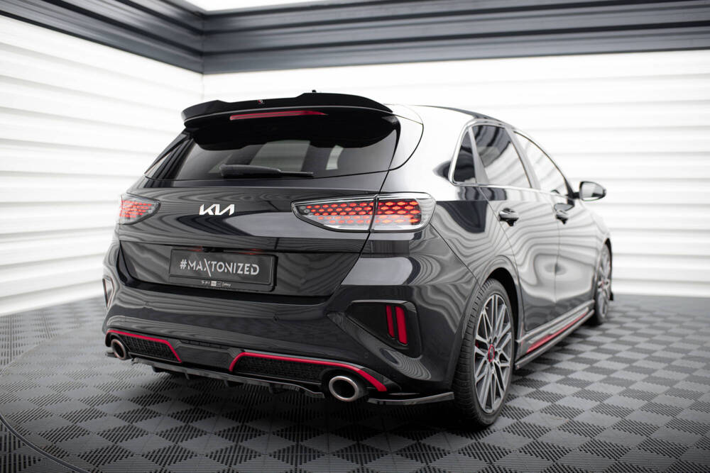 Zijdiffuser Kia Ceed GT Mk3 FL Maxton Glans Zwart