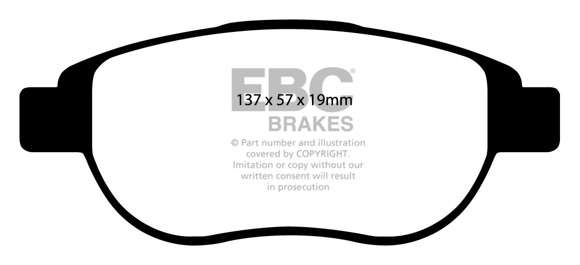 EBC Brakes CITROEN Xsara 2.0 16v 2001-2005 Remblokken voorzijde