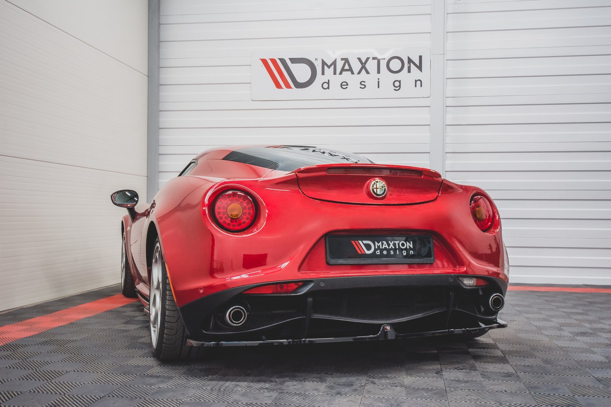 Diffusor Alfa Romeo 4C Maxton Glans Zwart