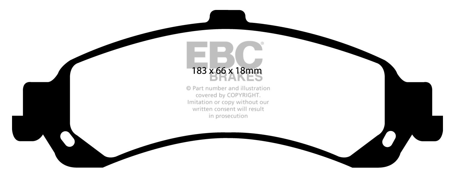 EBC Brakes PEUGEOT 504 2.1 D Sedan 71-86 Remblokken achterzijde