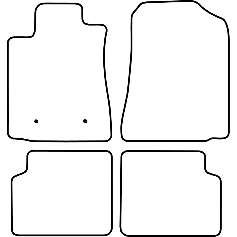 Automatten Velours  Toyota Corolla 2002-2004 3/5 deurs