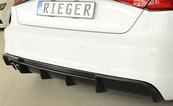 Achter Skirt Audi A3 8V 12-16 S-line Rieger ABS