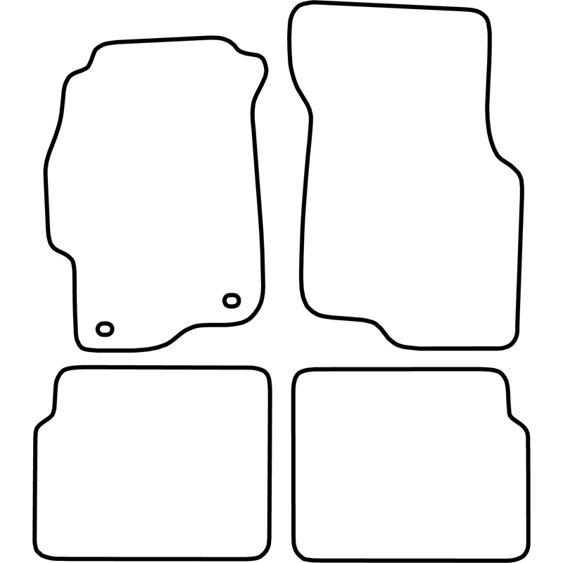 Automatten  Honda Civic coupe 1996-2001