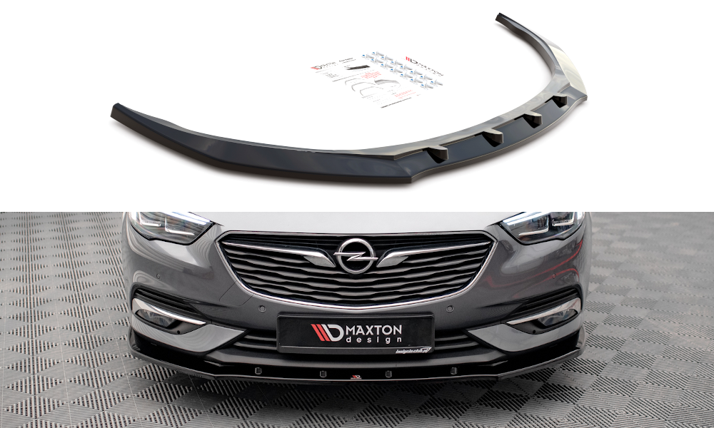Voorspoiler V.1 Opel Insignia B Maxton Glans Zwart
