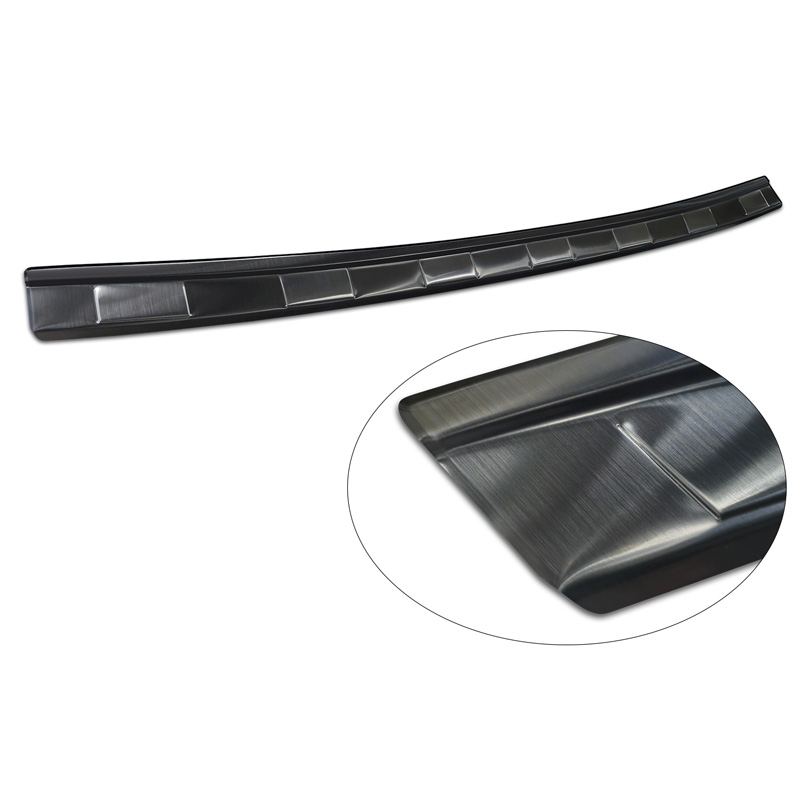 Zwart RVS Achterbumperprotector  Dacia Duster III 2024- 'Ribs'