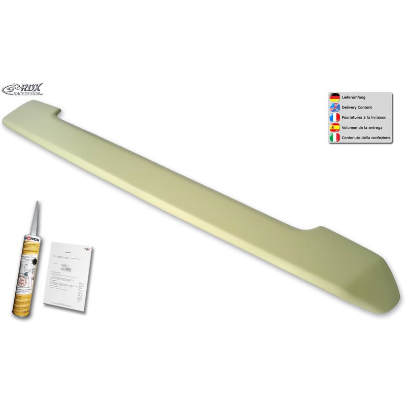 Dakspoiler  Citroën Berlingo / Peugeot Partner & Rifter / Opel Combo / Toyota ProAce City & ProAce City Verso 2008- (met achterklep) (PU)