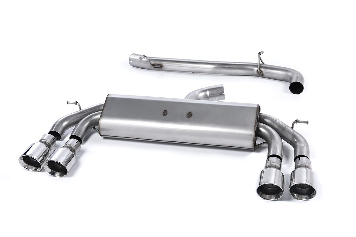 Milltek VW Golf VII R 14-16 Cat back Non-Resonated Race Dual 100mm GT100