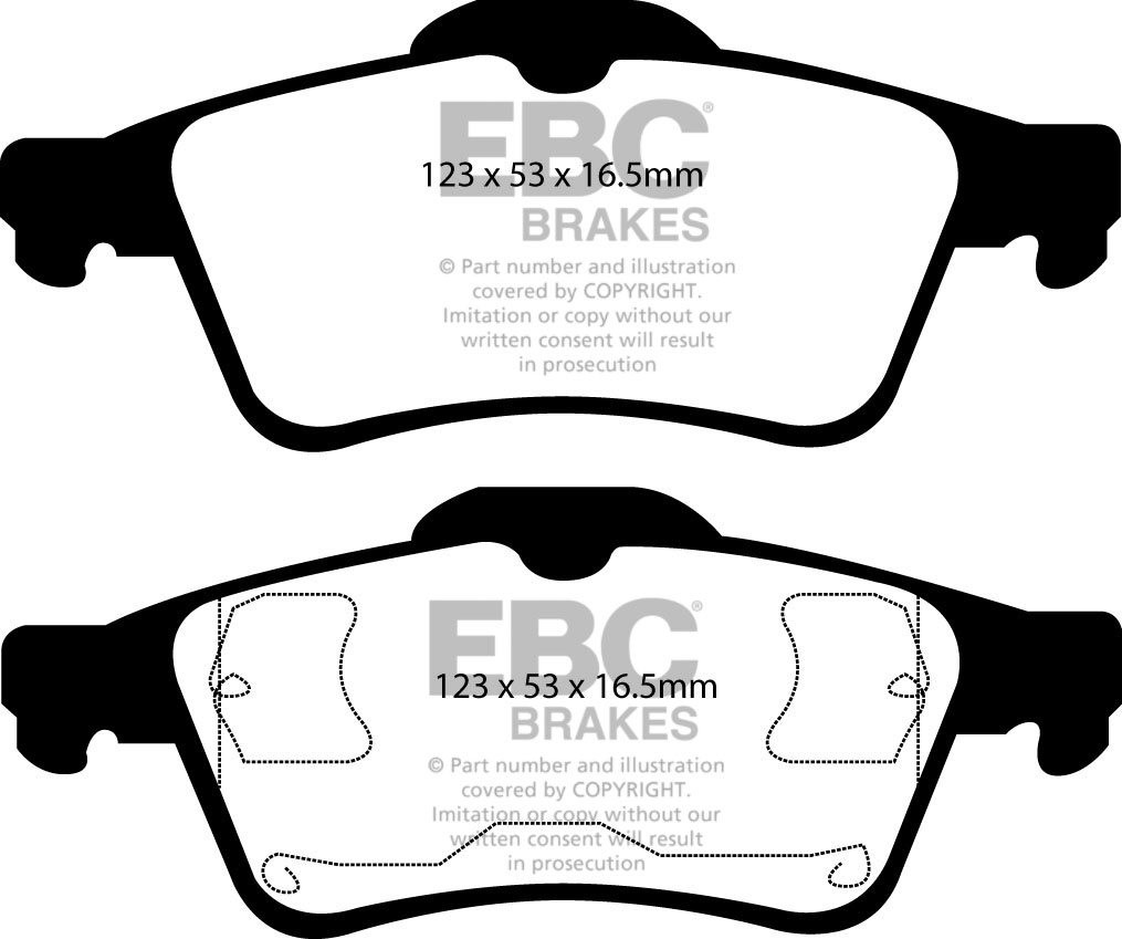 EBC Brakes OPEL Vectra C 2.0 Turbo 2003-2004 Remblokken achterzi
