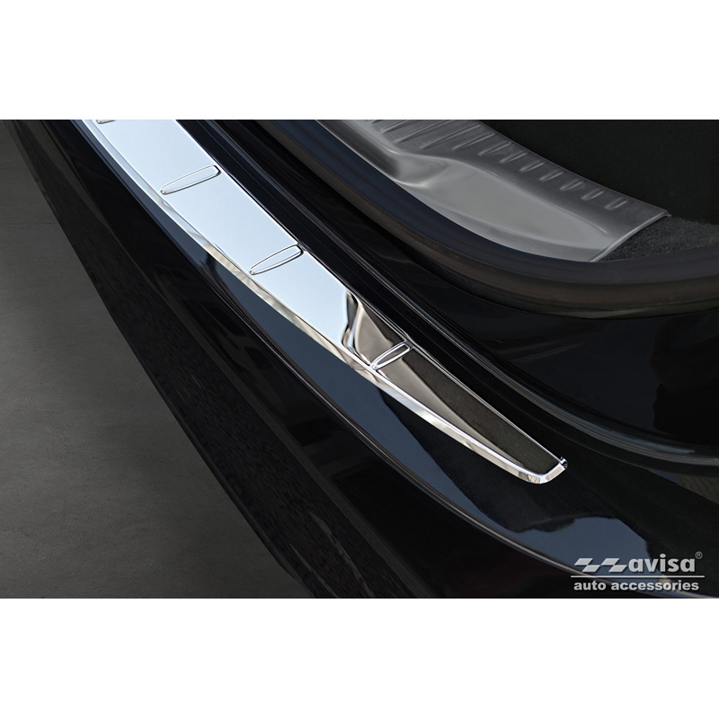 Chroom RVS Achterbumperprotector  Mercedes S-Klasse (W223) 2020- 'Ribs'