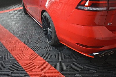 Zijdiffusers VW Golf 7.5 R Facelift Glans Zwart
