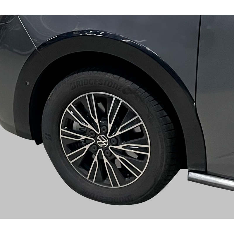 RGM Spatbordverbreders  Volkswagen T7 Multivan 2021- Korte wielbasis - Glanzend zwart (met Park Assist)