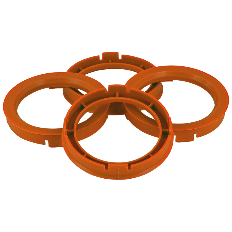 Set TPI Centreerringen - 74.1->67.1mm - Oranje