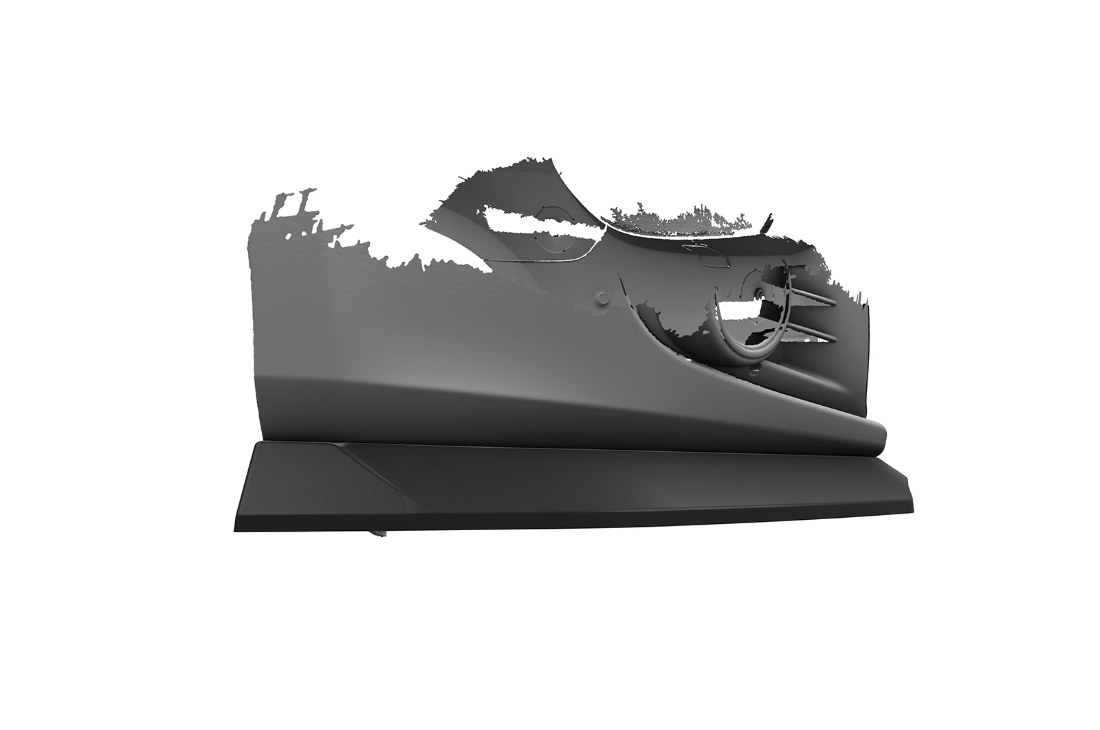 Voorspoiler Volkswagen Golf 6 (Typ 5K1) Glans Zwart – CSR Automotive 