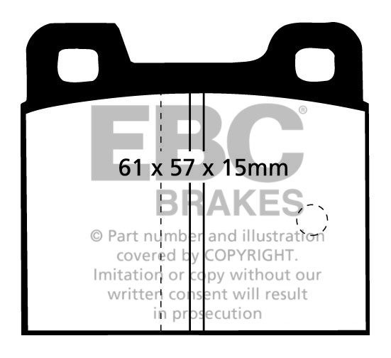 EBC Brakes ALFA ROMEO Giulietta 1.6 80-83 Remblokken voorzijde
